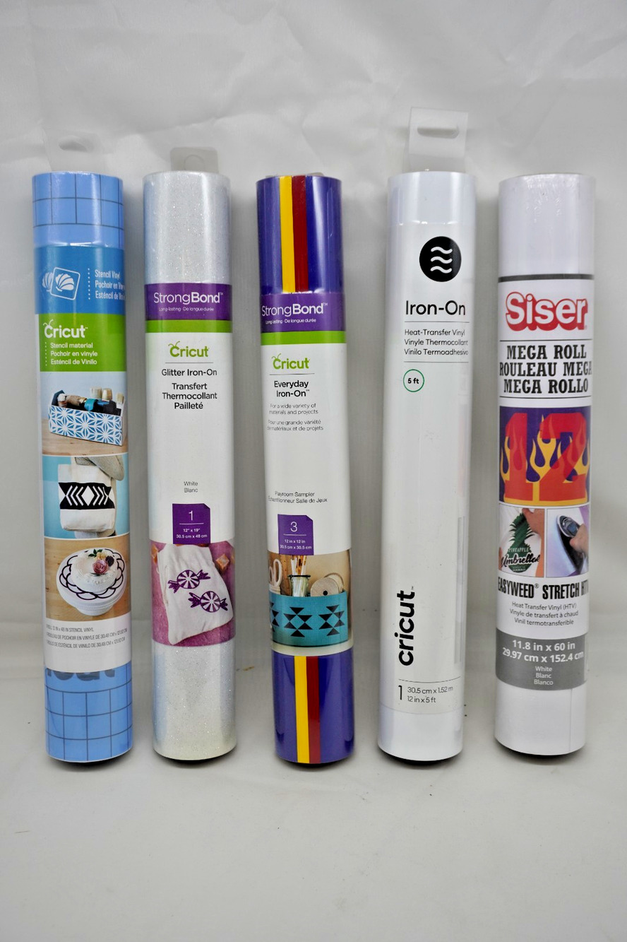 Cricut Premium & Siser Iron On Strong Bond Vinyl Assorted Colors NEW